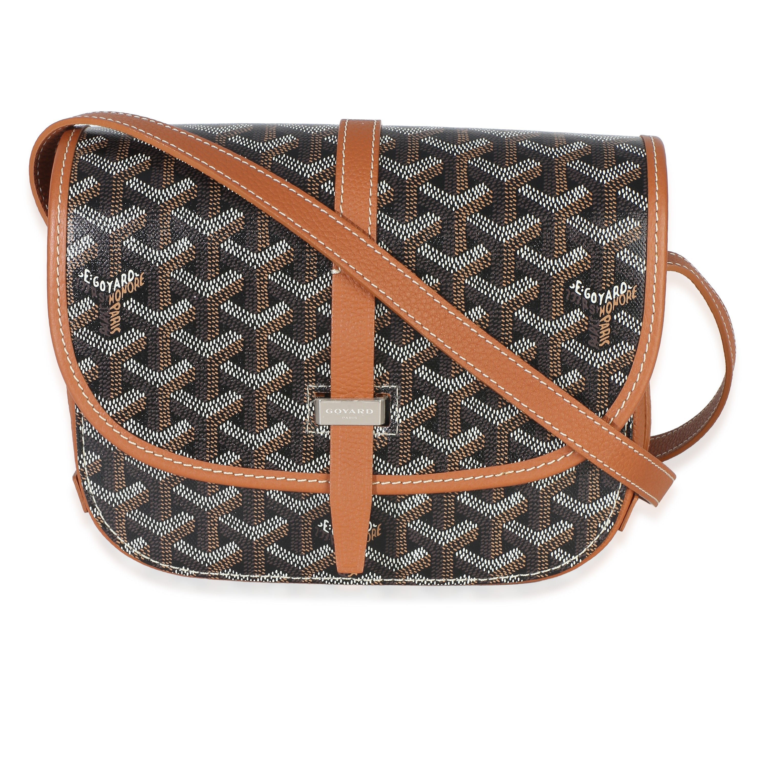 Black Gold Goyardine Canvas Belvédère II PM