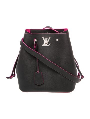 Taurillon Leather Lockme Bucket Bag