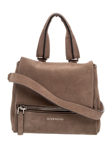 Suede Top Handle Bag