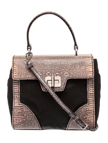 Saffiano Leather Top Handle Bag