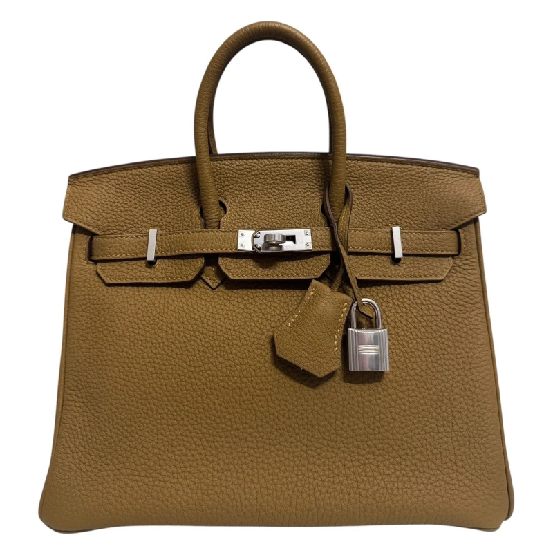 Hermes Bronze Dore Togo Birkin 25 Palladium Hardware, 2020