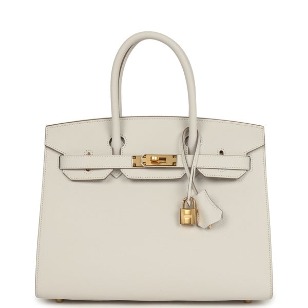 Hermes Hermes Birkin Sellier 30 Gris Pale Epsom Gold Hardware