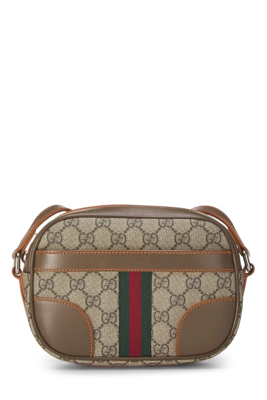 Brown GG Supreme Canvas Crossbody Bag
