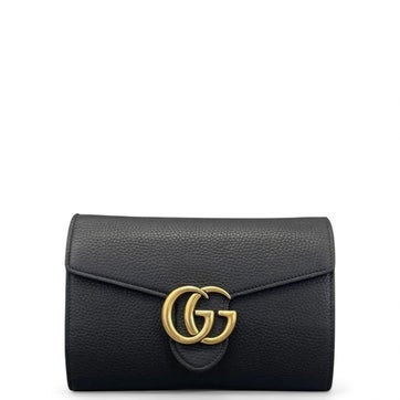 Calfskin GG Marmont Chain Wallet Mini