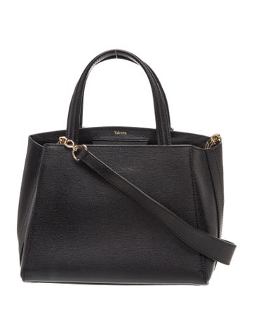 Valextra Leather Top Handle Bag