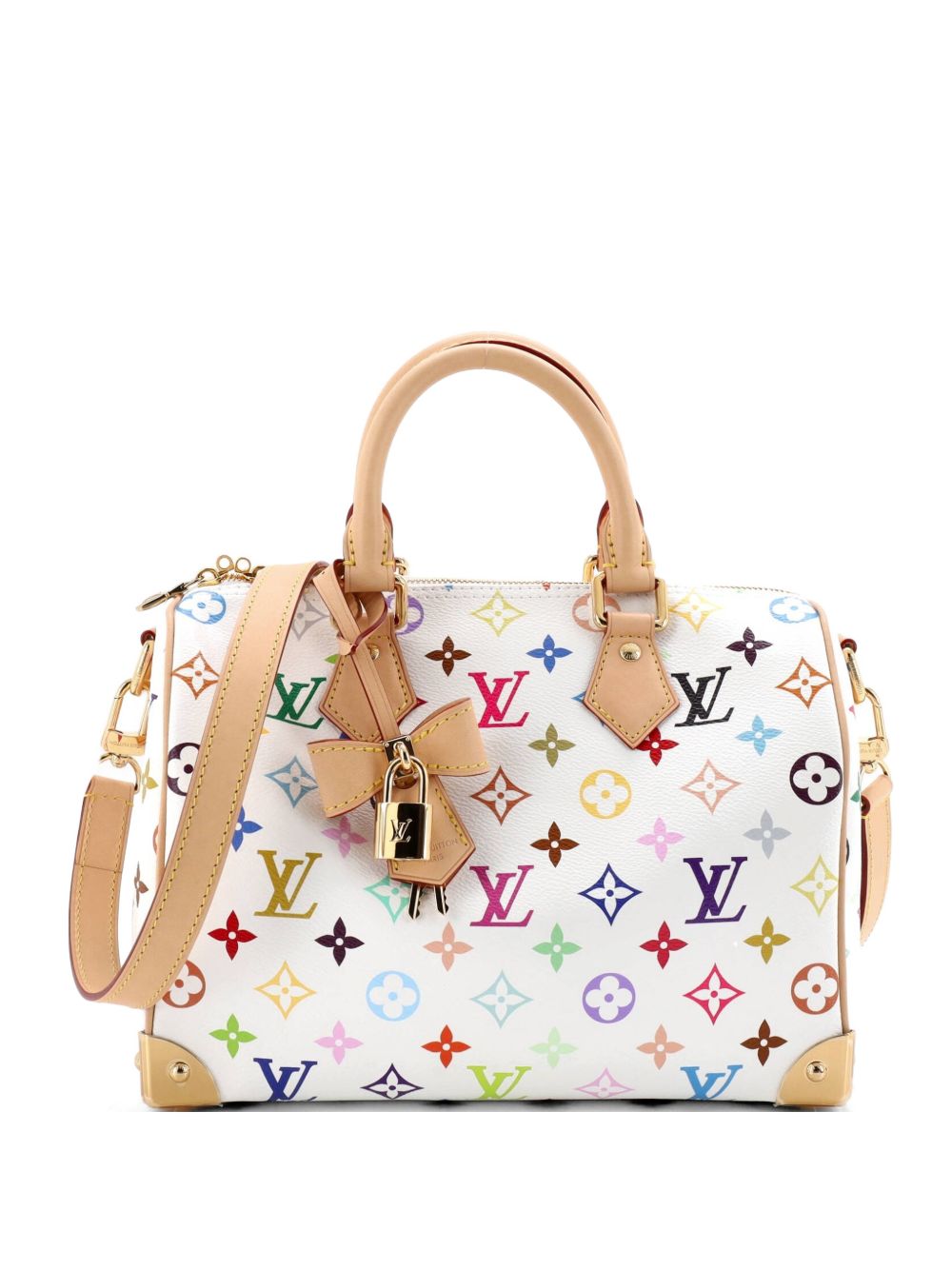 x Takashi Murakami Speedy Soft Bandouliere Bag Monogram Multicolor 25 satchel