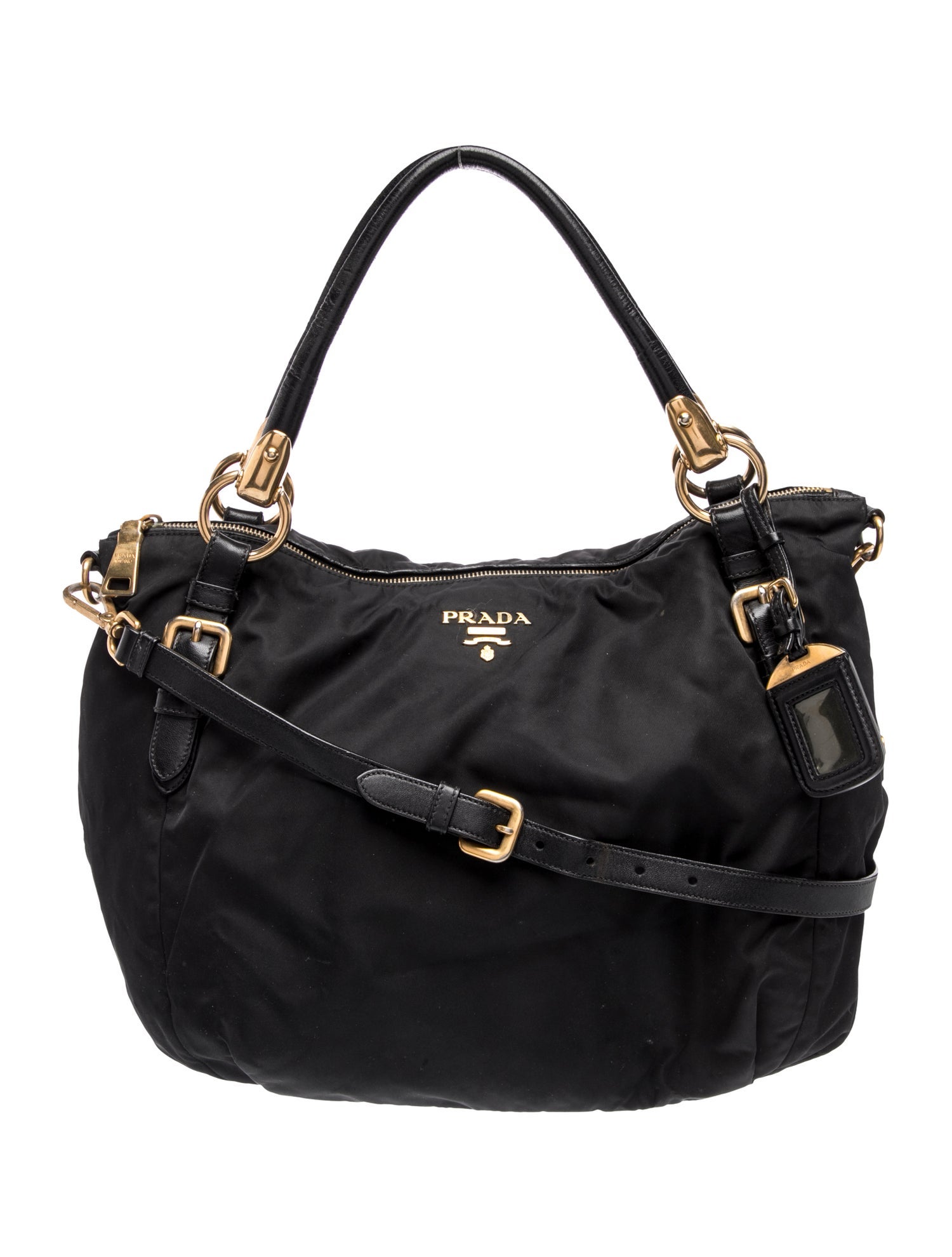 Tessuto Nylon Top Handle Bag