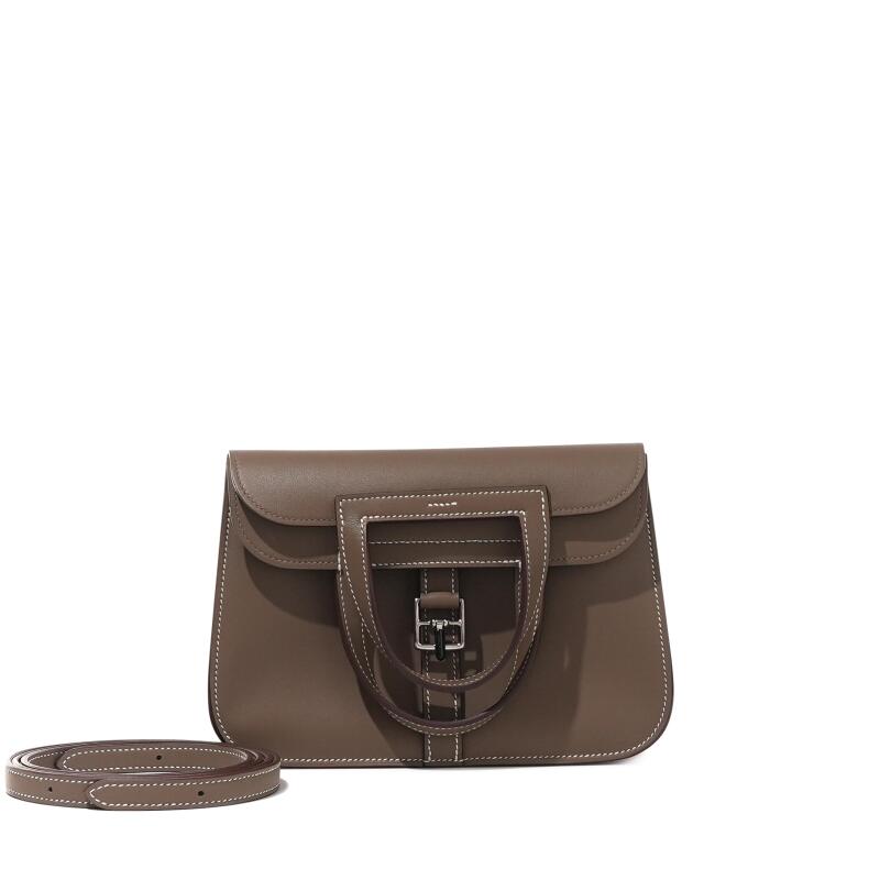 Hermes Etoupe Swift Mini Halzan 21 Palladium Hardware, 2024