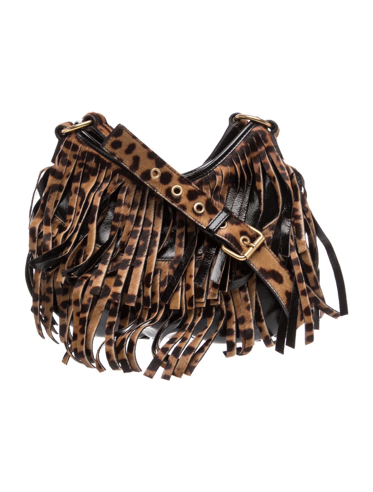 Saint Laurent Patent Leather Hobo