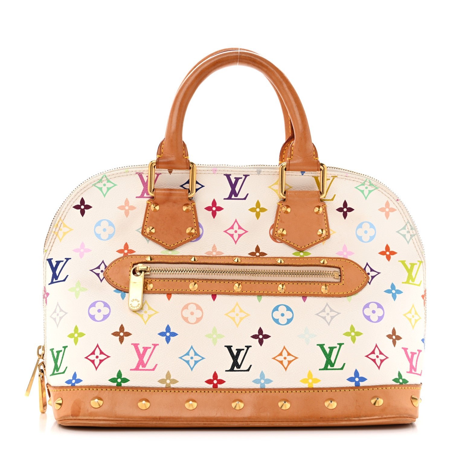 Louis Vuitton Monogram Multicolor Alma White