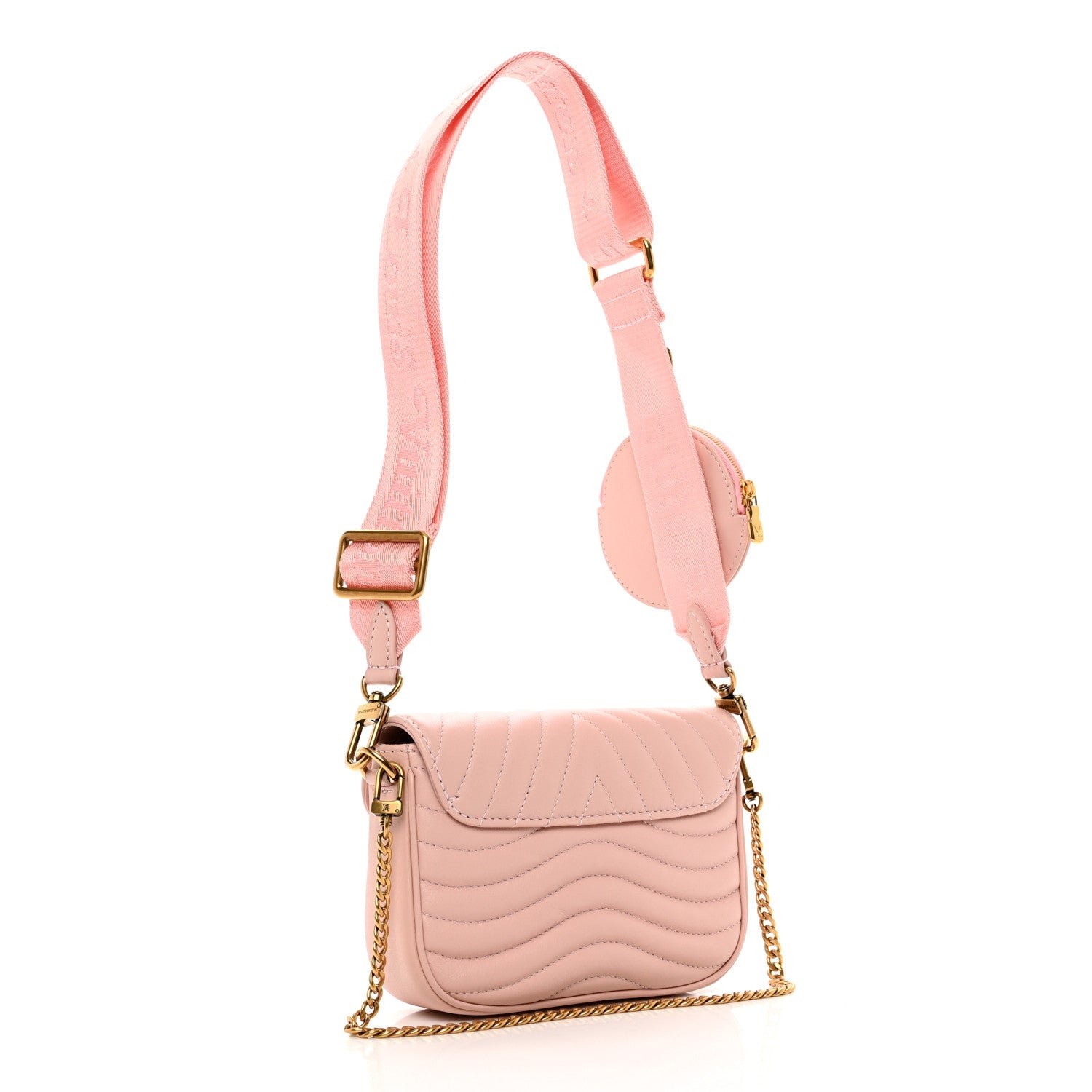 Louis Vuitton Calfskin New Wave Multi Pochette Rose Ballerine