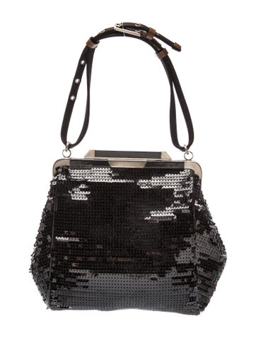 Sequins Top Handle Bag