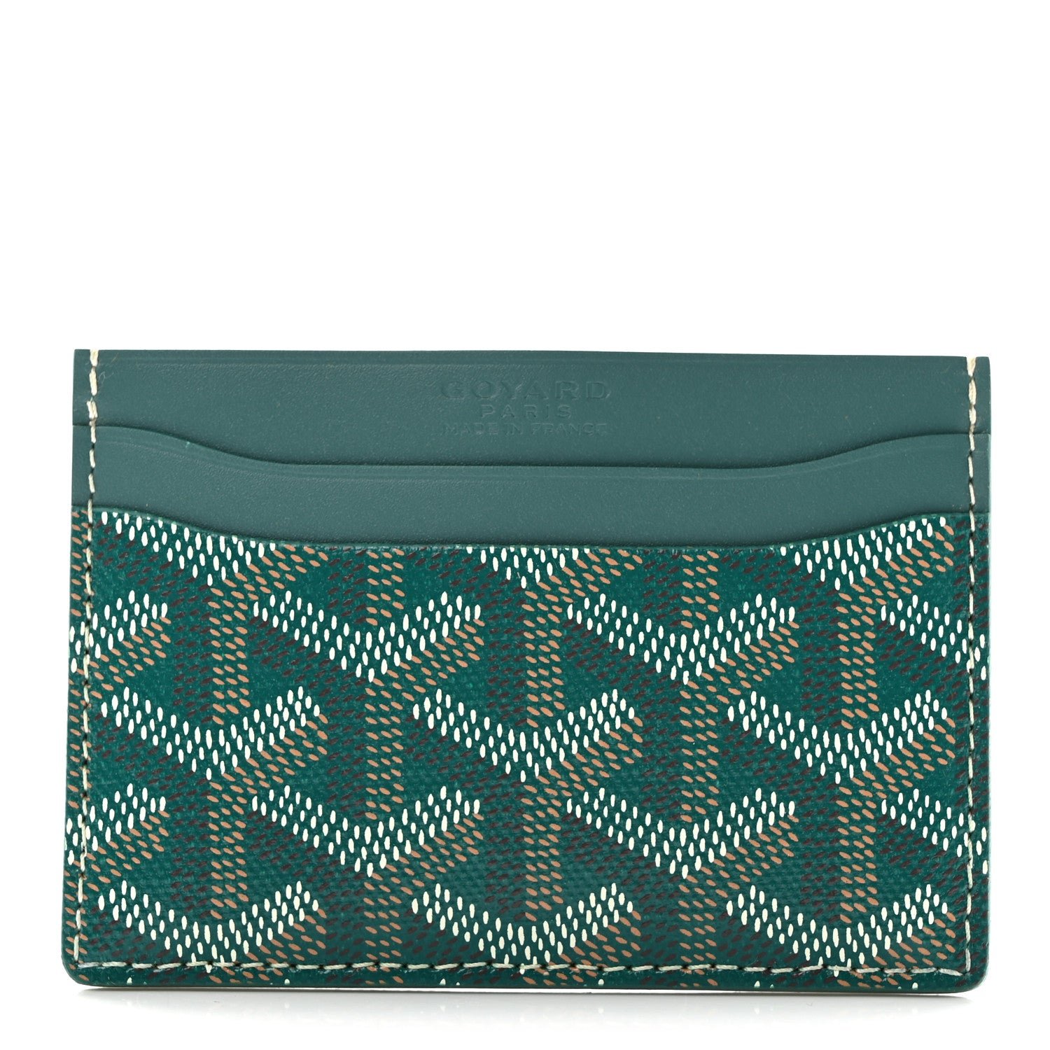 Goyard Goyardine Saint Sulpice Card Holder Green