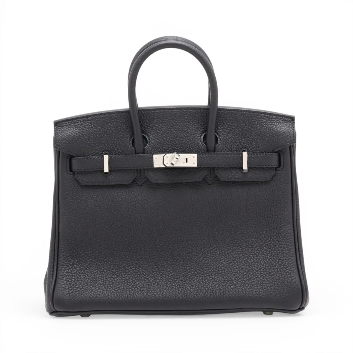 Hermès Birkin 25 Le Tournay Togo Black Silver Metal Fittings