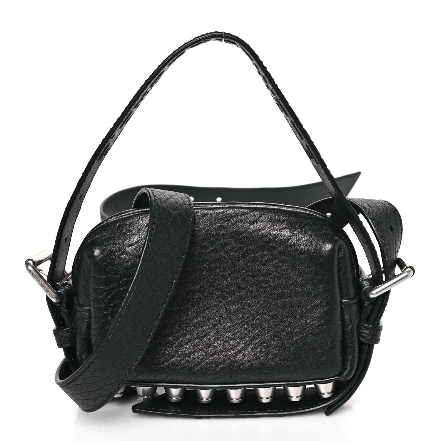 Alexander Wang Primal Lambskin Mini Ricco Shoulder Bag Black