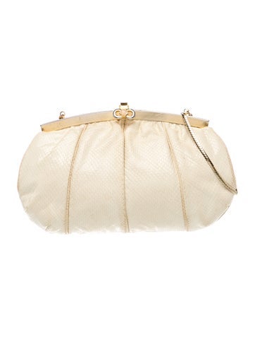 Embossed Leather Clutch