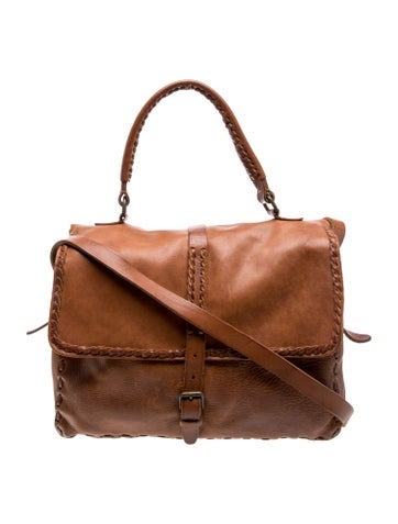 Leather Top Handle Bag