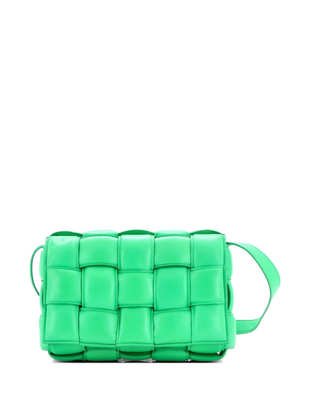 Cassette Padded Maxi Intrecciato Leather crossbody bag