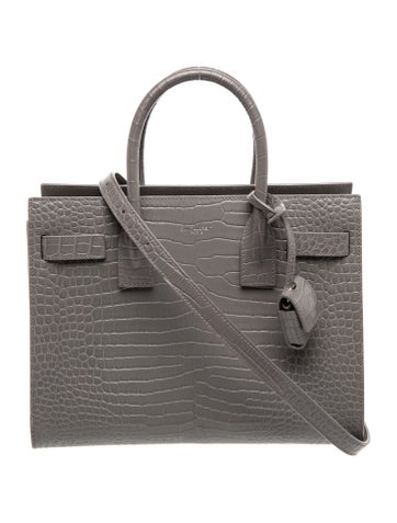Embossed Leather Sac De Jour Baby