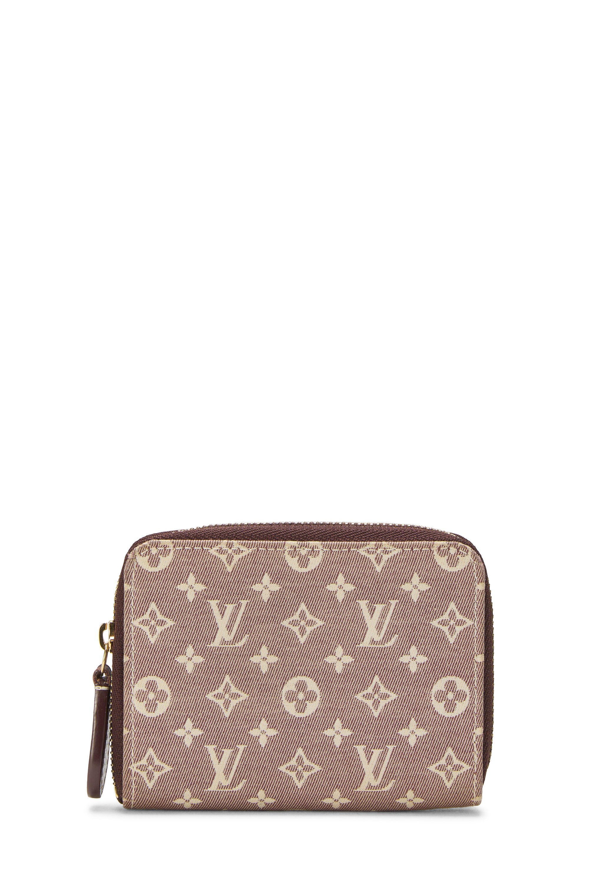 Burgundy Monogram Idylle Zippy Coin Purse