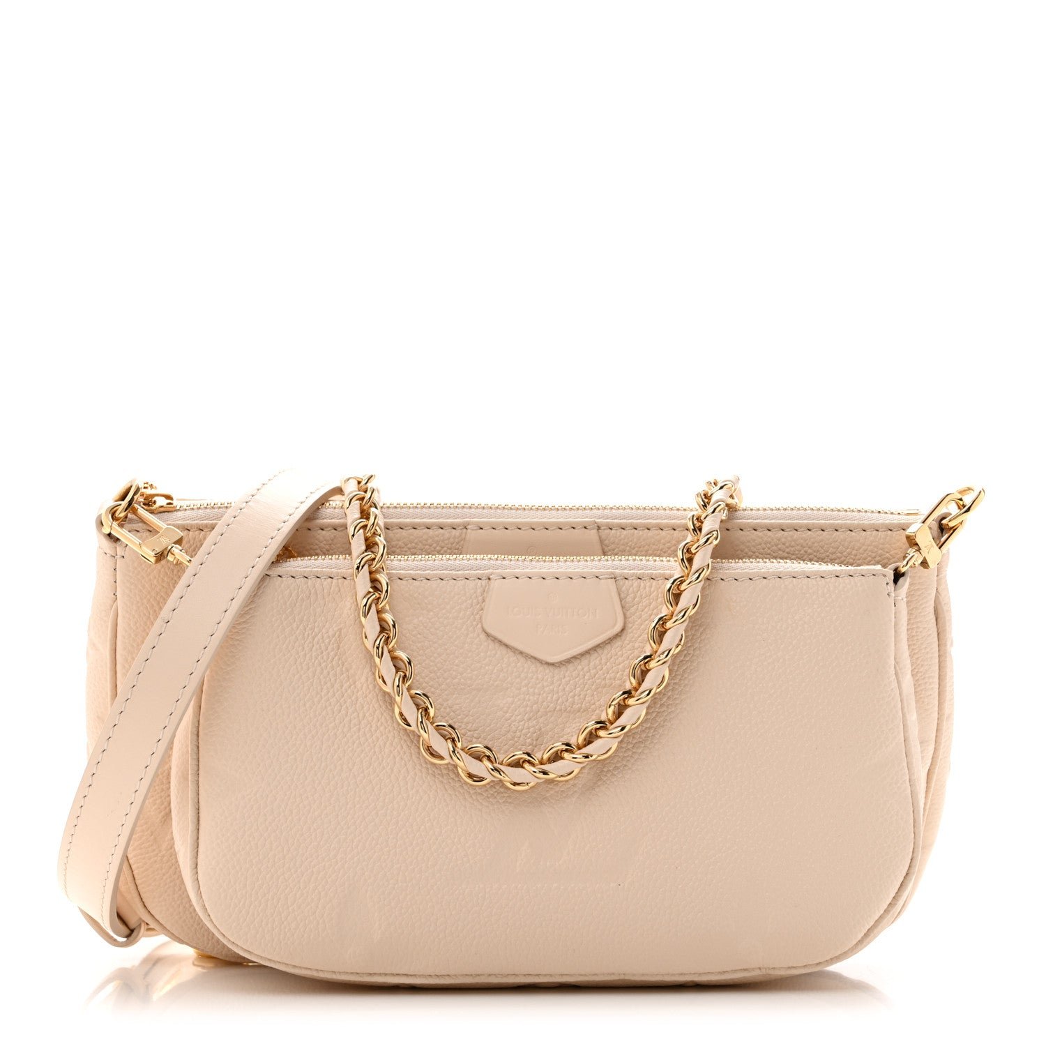 Louis Vuitton Empreinte Monogram Giant Multi Pochette Accessories Cream