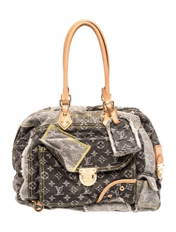 LV Monogram Monogram Denim Patchwork Bowly Bag