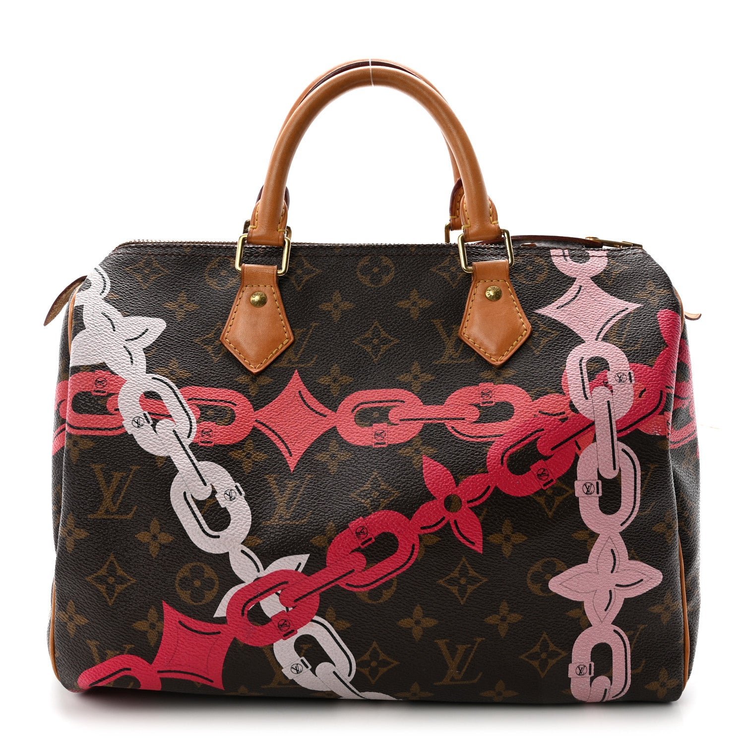 Louis Vuitton Louis Vuitton Monogram Bay Speedy 30 Rose Ballerine Poppy