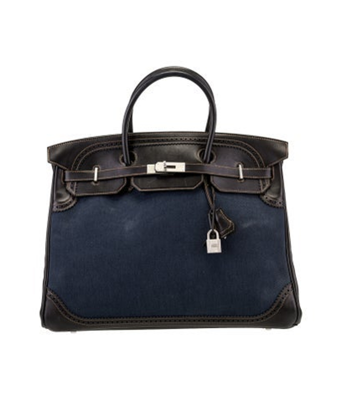 Hermes Toile Swift Ghillies Birkin 40