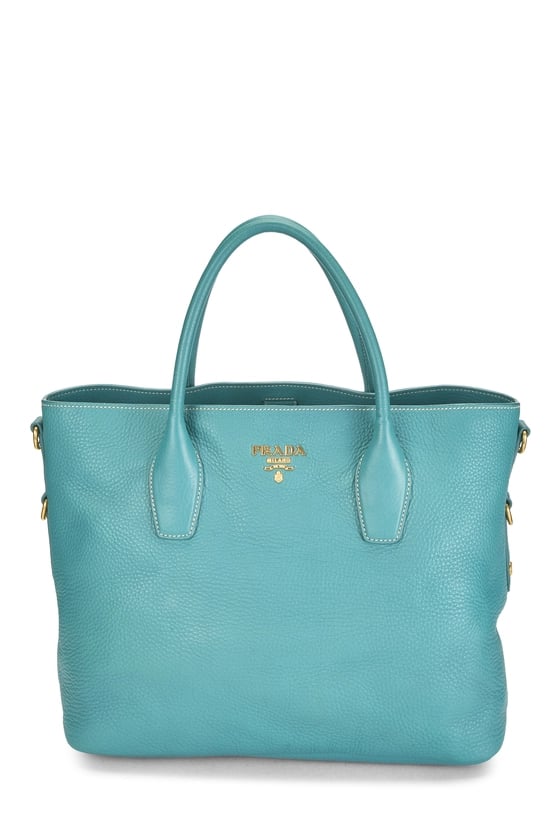 Green Vitello Daino Convertible Handbag