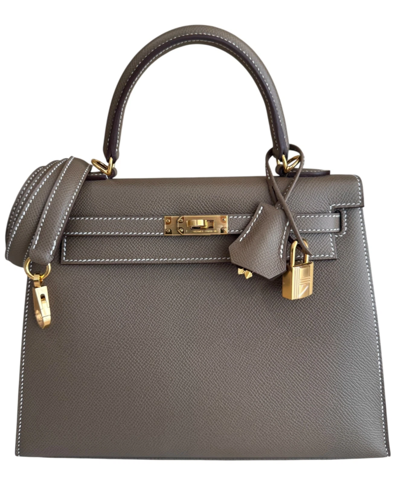Etoupe Epsom Sellier Kelly 25 Gold Hardware, 2020