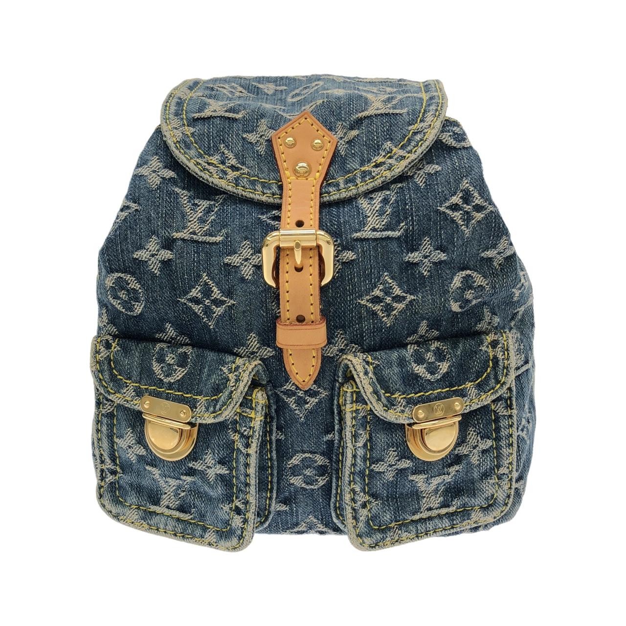Louis Vuitton Monogram Denim Sac Ado PM Backpack M95057