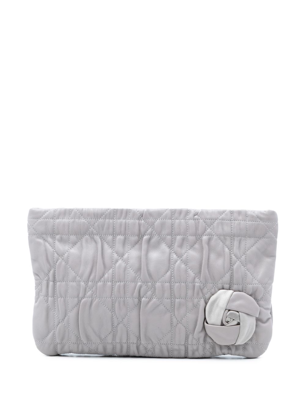 2010 Calfskin Cannage Rose clutch bag