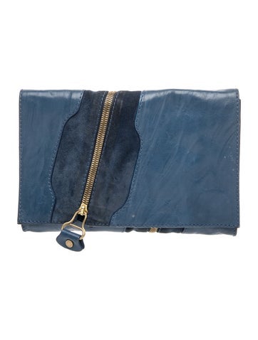 Suede Martha Clutch
