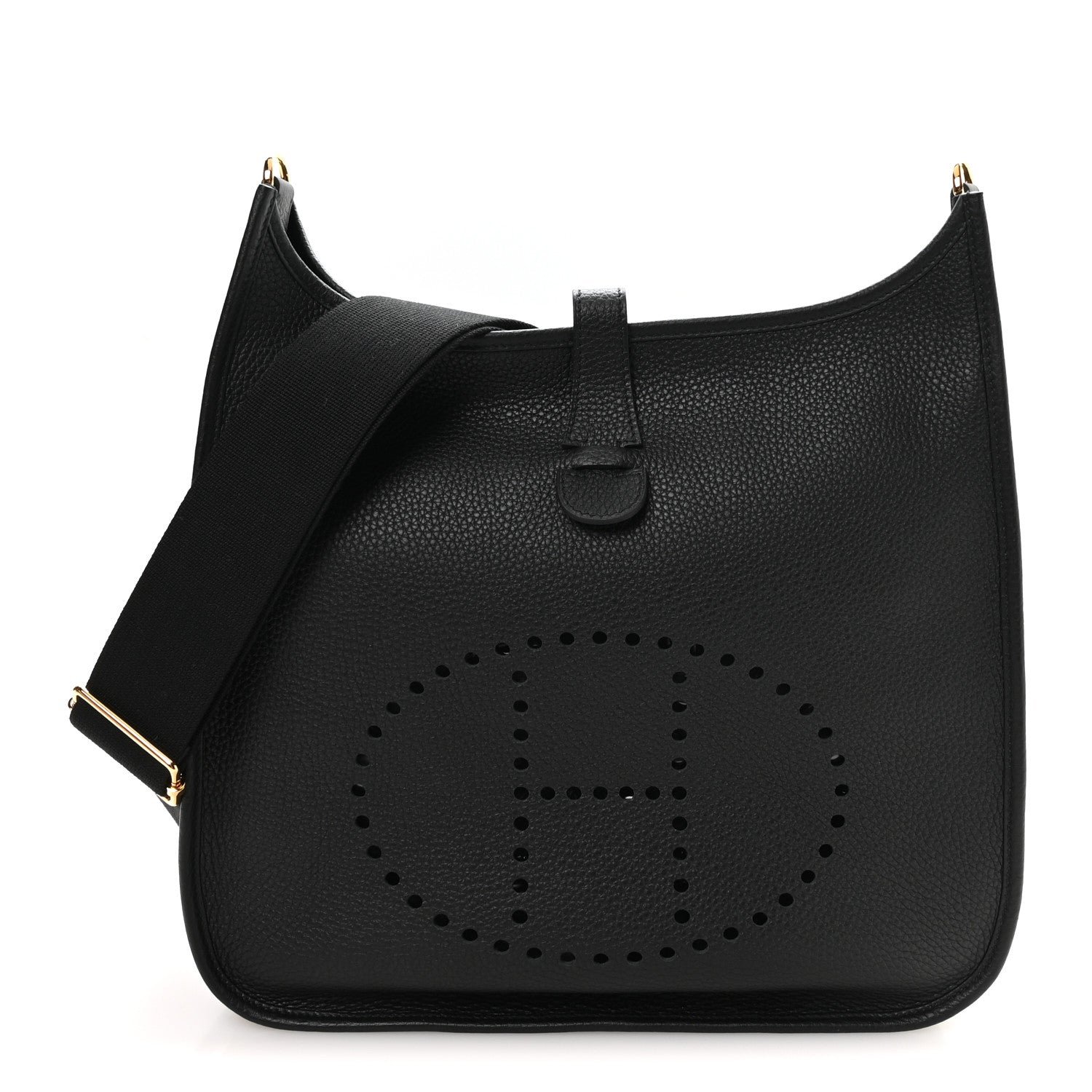Hermes Taurillon Clemence Evelyne III GM Black