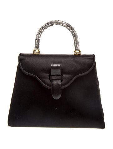 Judith Leiber Satin Top Handle Bag