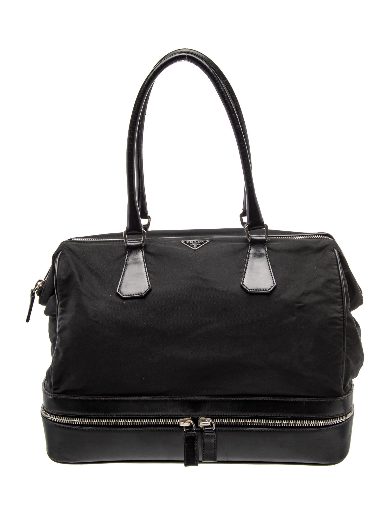 Enameled Metal Triangle Tote