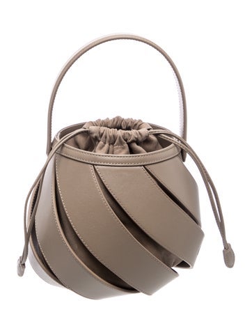 Mlouye Leather Bucket Bag