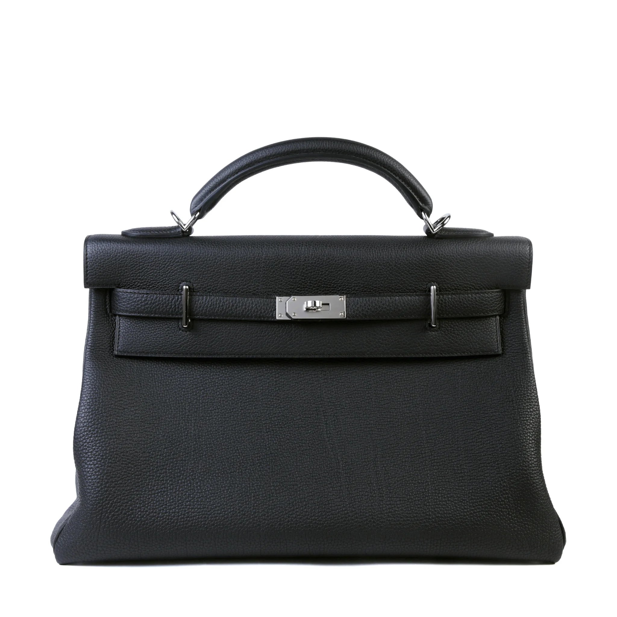 Hermes Kelly 42 Maxi Noir (89) Togo Palladium hardware G (2026)