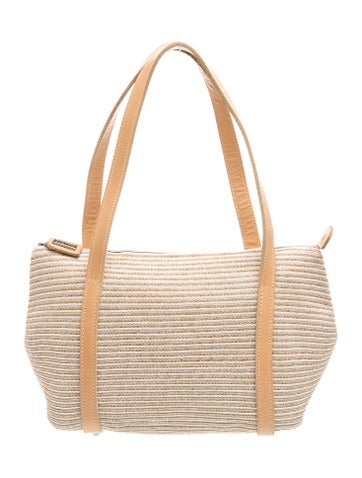 Straw Top Handle Bag