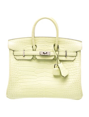 Hermes Matte Porosus Crocodile Birkin 25