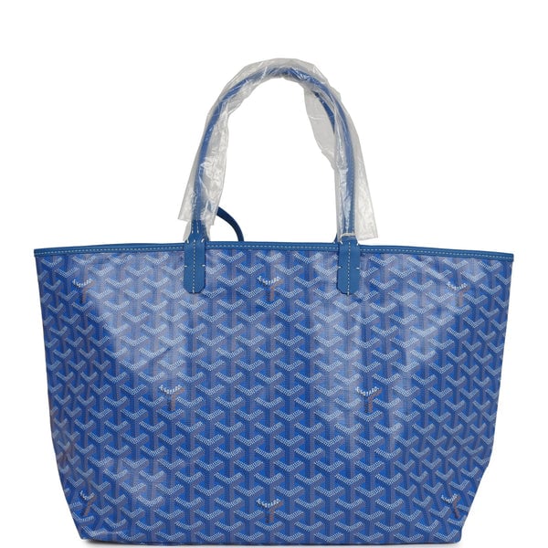 Goyard Goyard Goyardine Sky Blue Saint Louis PM Tote Bag Palladium Hardware