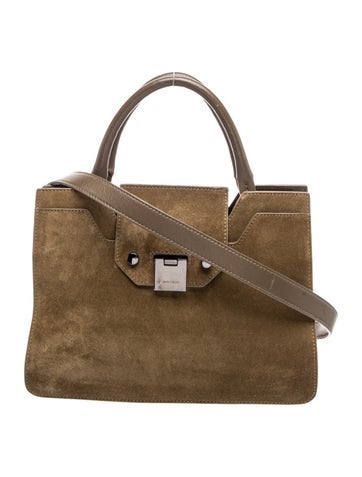 Jimmy Choo Suede Top Handle Bag