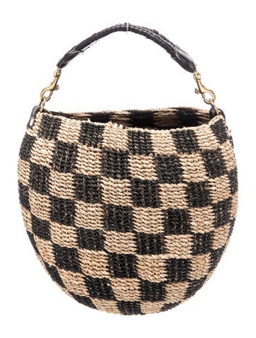 Straw Top Handle Bag
