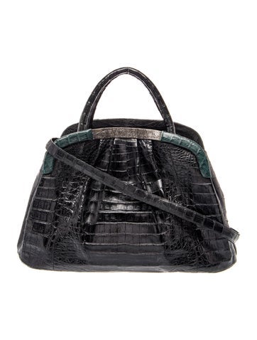 Nancy Gonzalez Crocodile Top Handle Bag