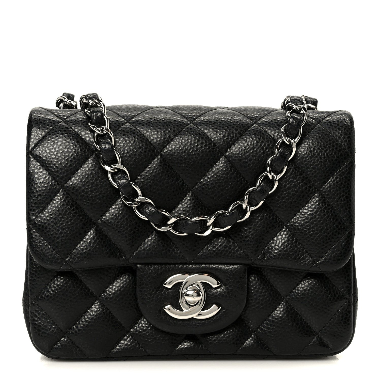 Chanel Caviar Quilted Mini Square Flap Black