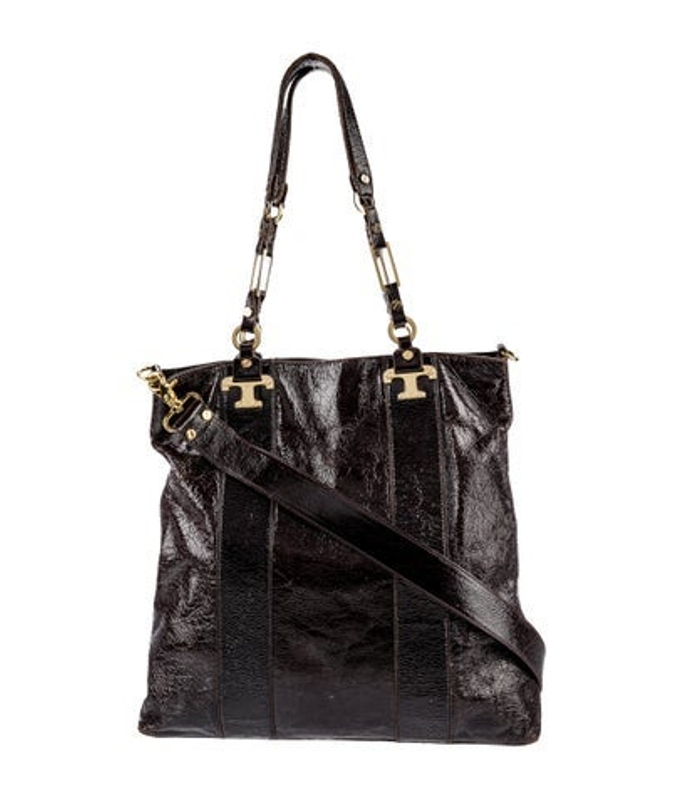 Tory Burch Burch Patent Leather Shoulder Bag