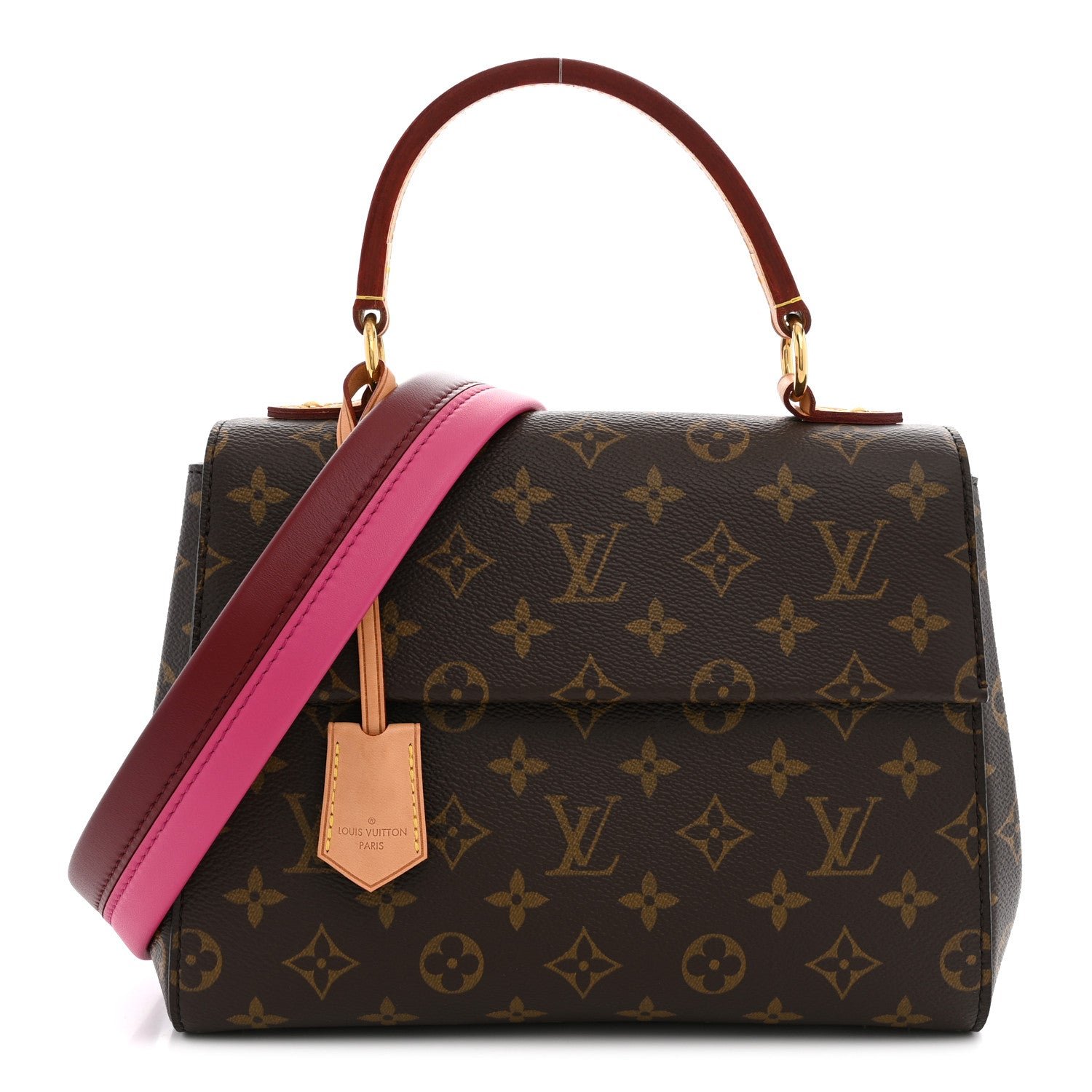 Louis Vuitton Louis Vuitton Monogram Cluny BB Bordeaux Fuchsia