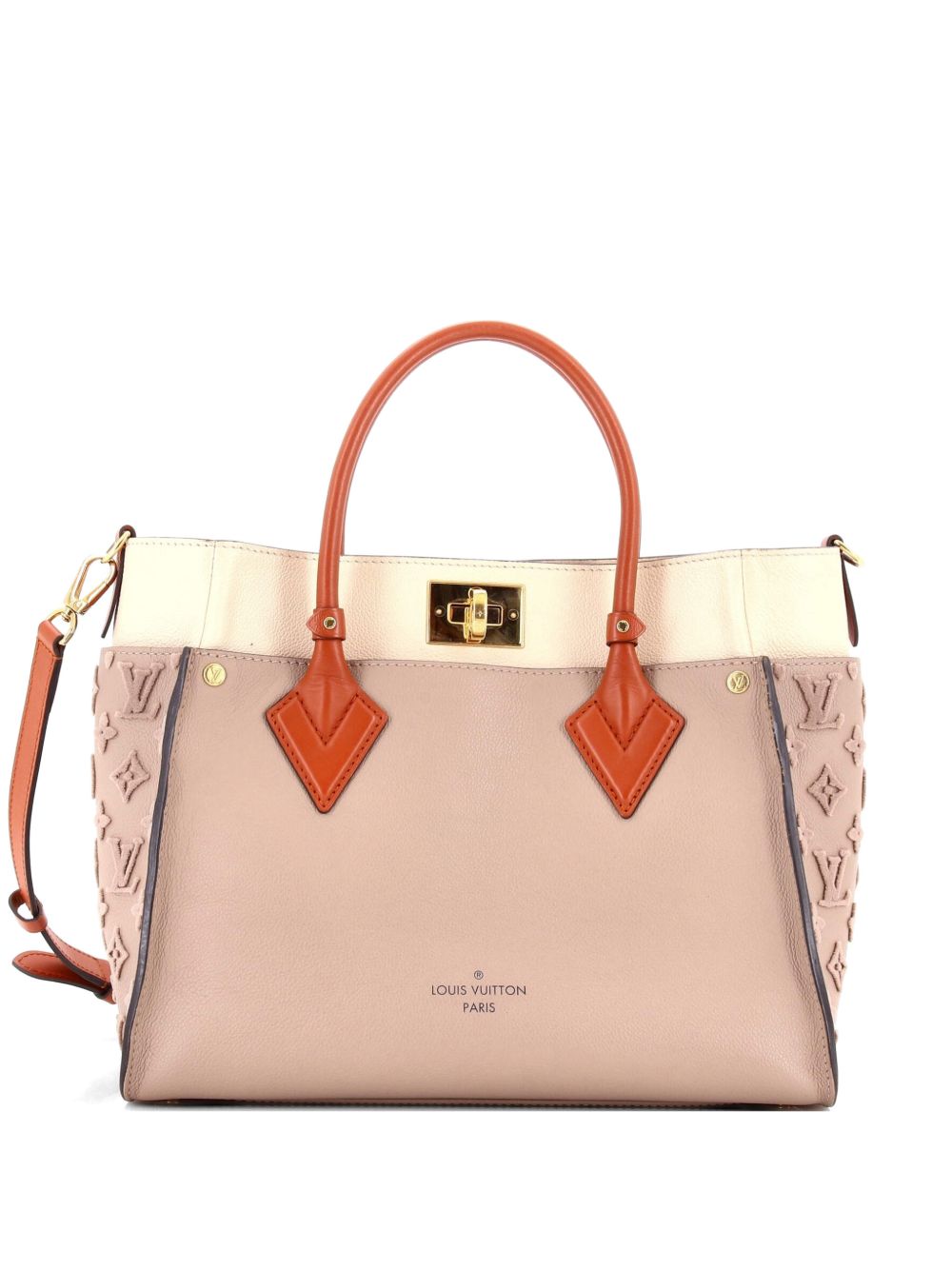On My Side Monogram Tuffetage Leather MM tote bag