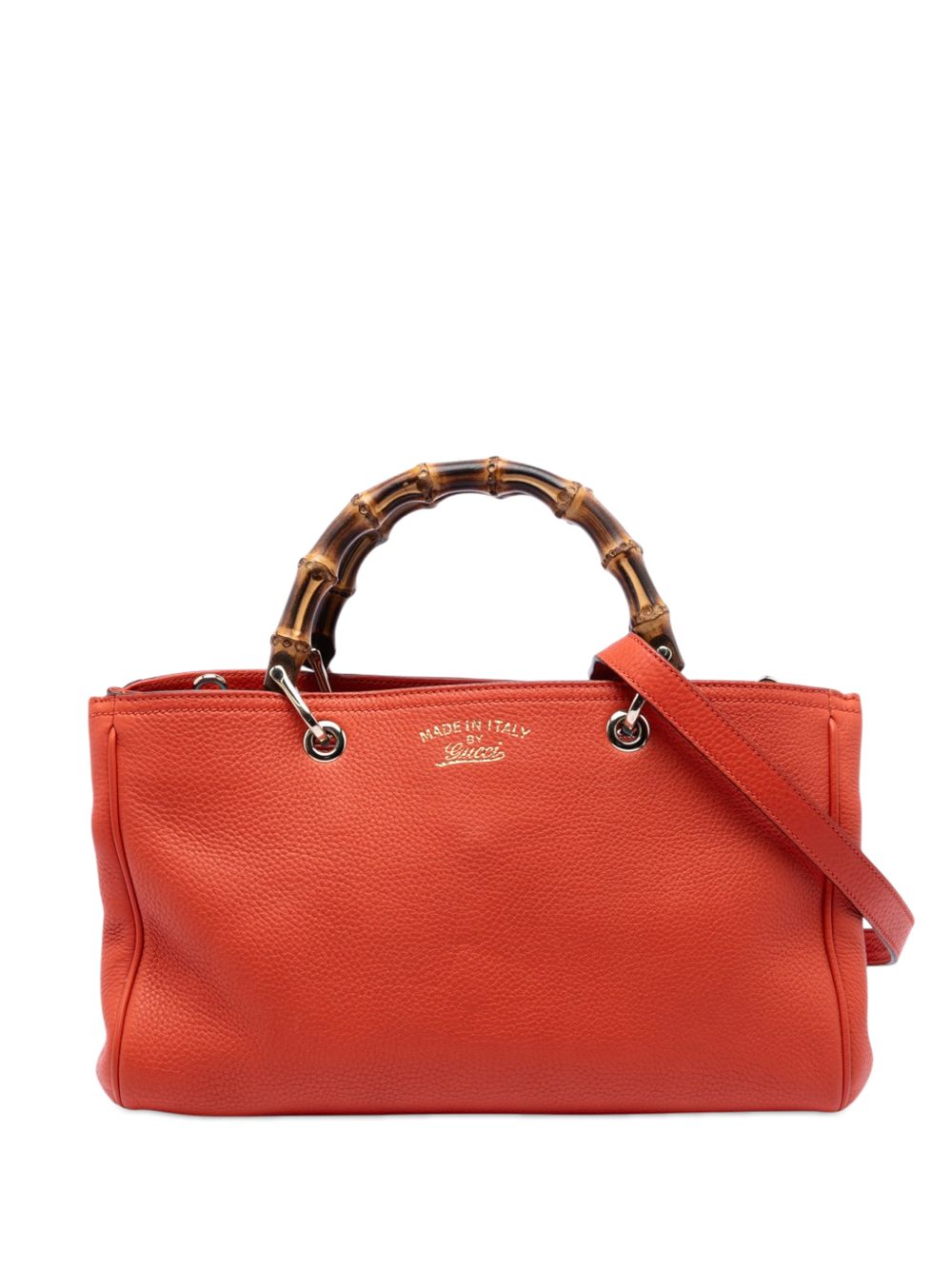 2016-2026 Medium Calfskin Bamboo Shopper satchel