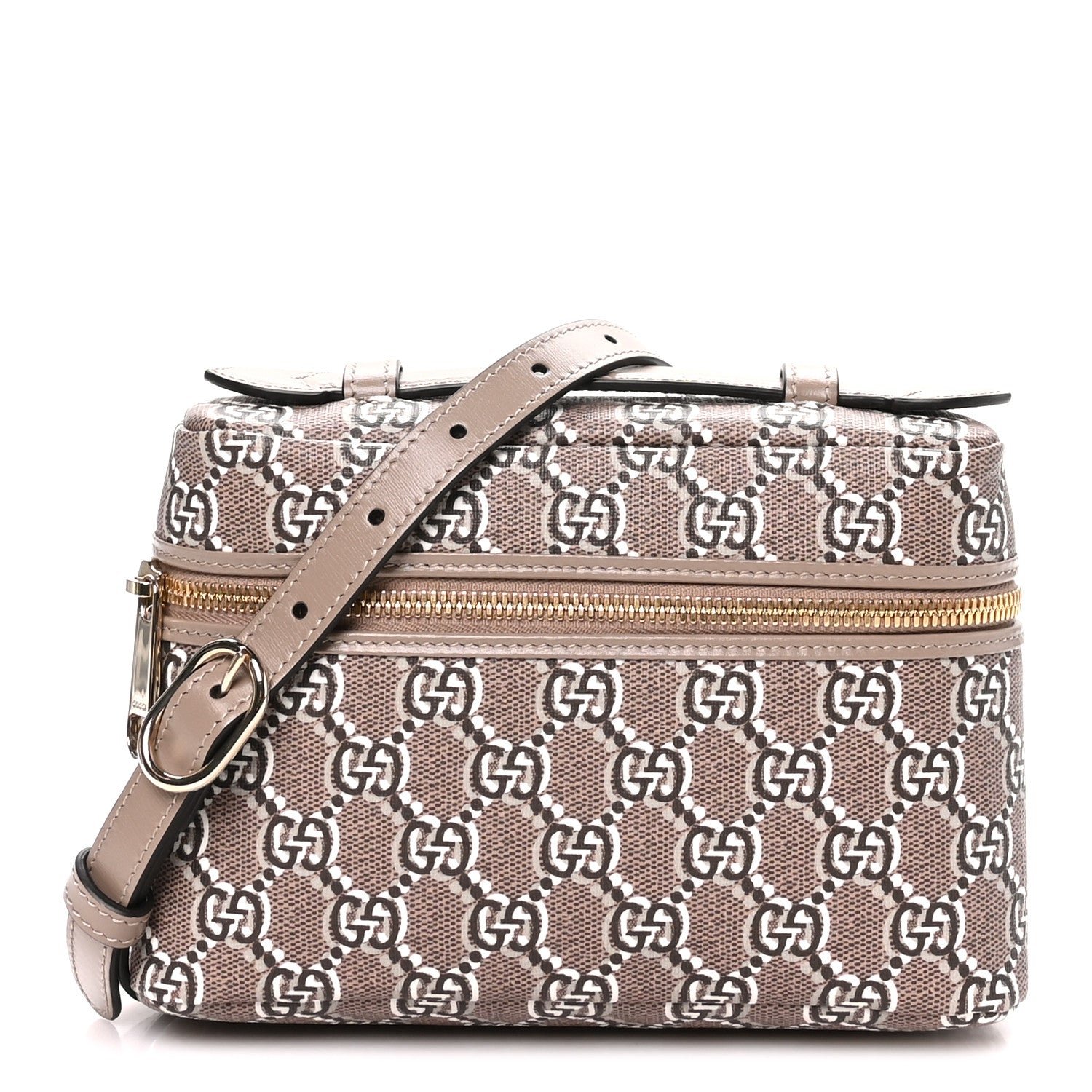 Gucci GG Shadow Supreme Canvas Mini Crossbody Bag Taupe